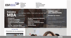 Desktop Screenshot of esg-executive.fr